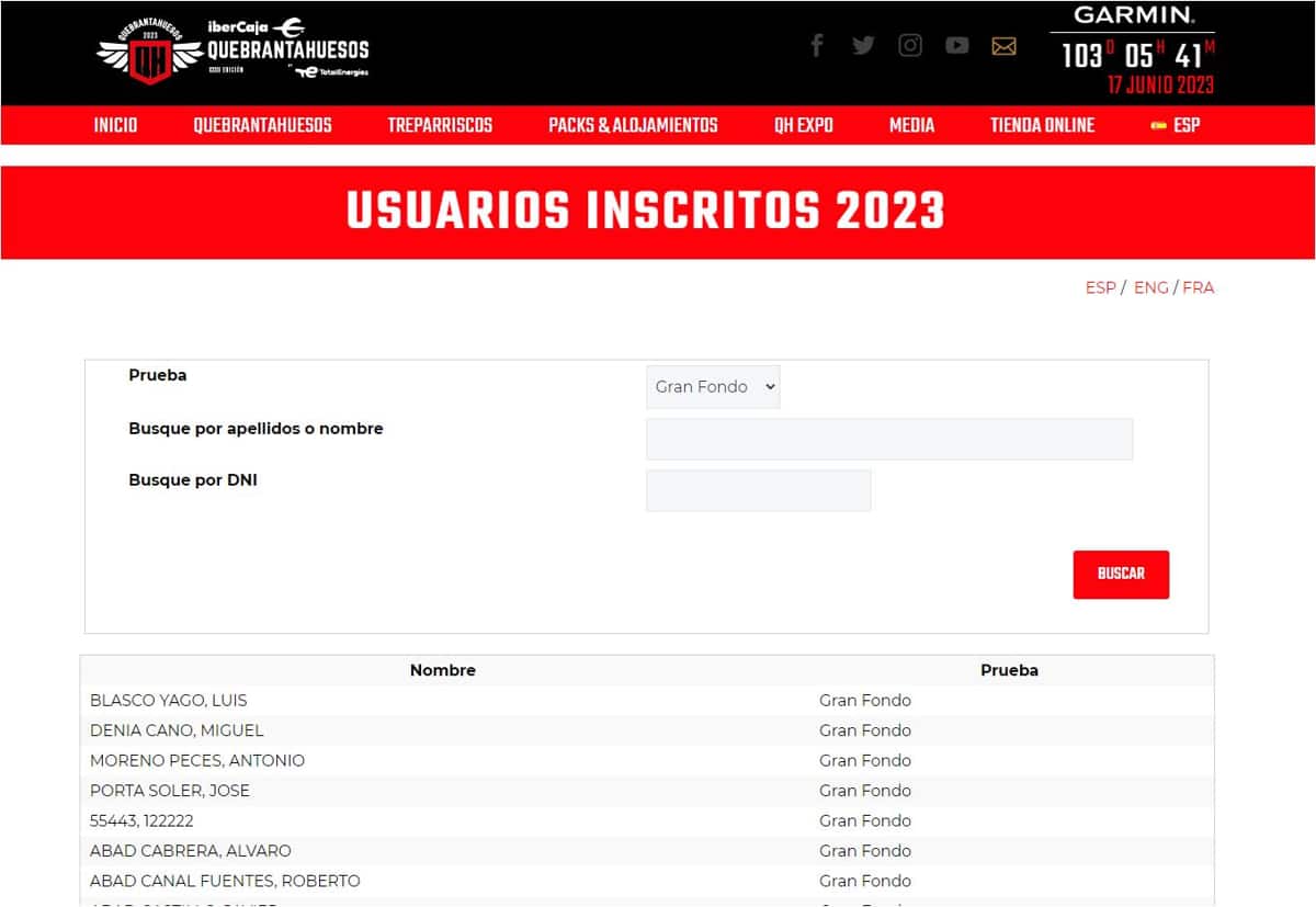 Inscripcion Quebrantahuesos 2023